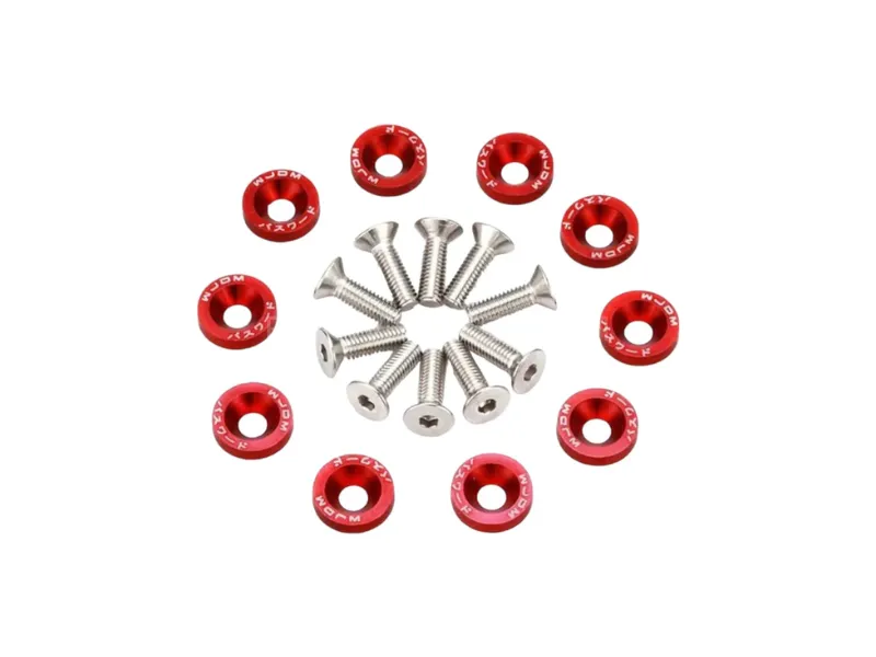 10PCS JDM Washers Red Image-1