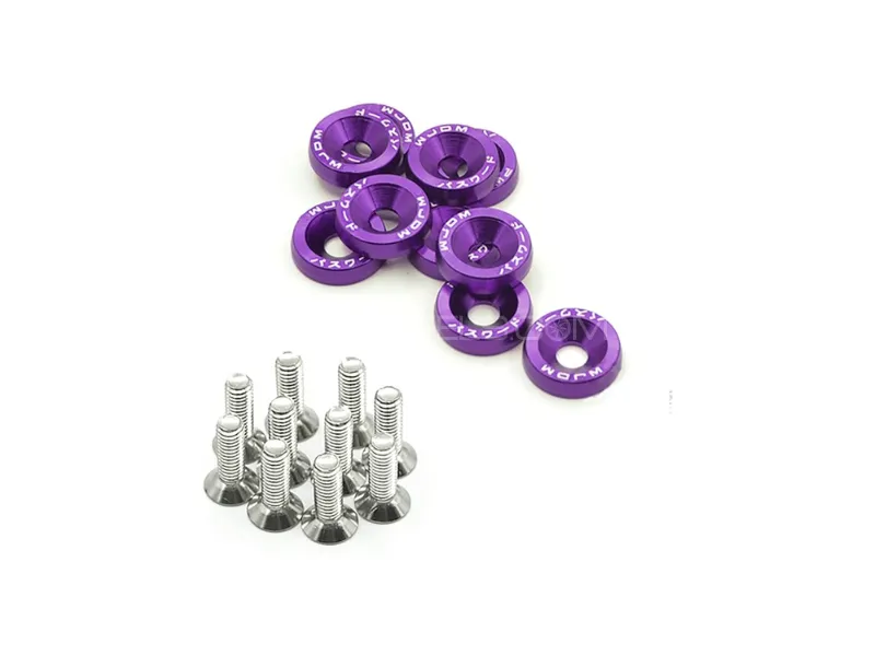 10PCS JDM Washers Purple Image-1