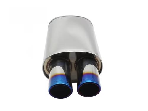 Universal HKS Style Dual Burnt Tip Performance Exhaust (China Variant) Universal HKS Style Dual Burnt Tip Performance Exhaust (China Variant)