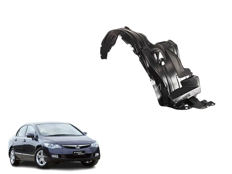 Honda Civic 2007-2012 Imported Fender Shield - LH Image-1
