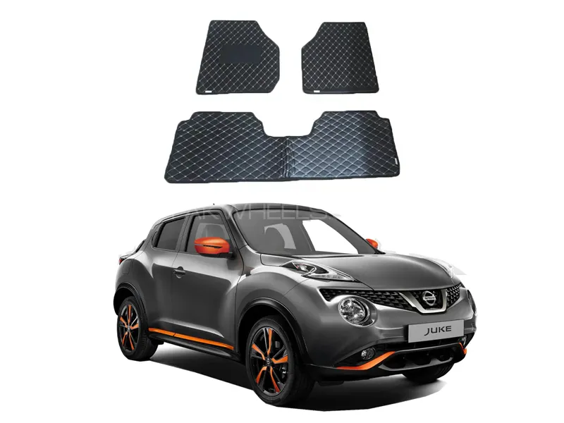 Nissan Juke 7D Floor Mat ( Flat Style ) 3PCS - Model 2010-2025 Image-1