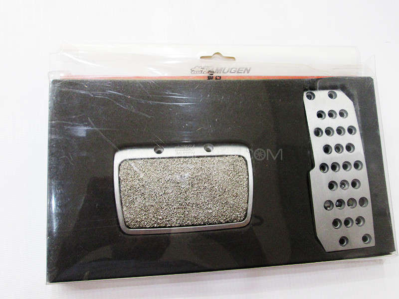 Brake Pedal Covers Mugen Silver - Automatic Image-1