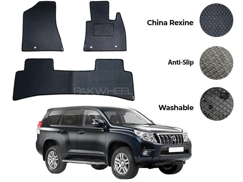 Toyota Prado FJ150\ FJ160 China Rexine Floor Mat 4PCS - Model 2009-2025 Image-1
