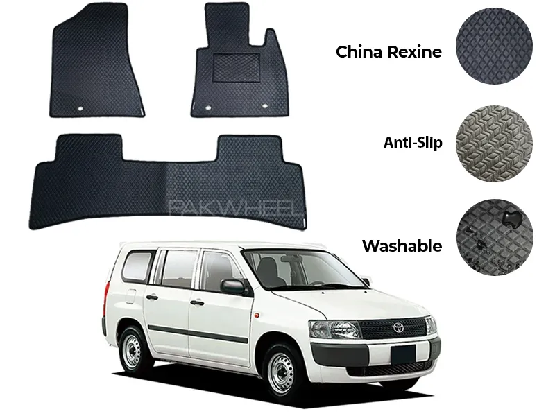 Toyota Probox China Rexine Floor Mat 3PCS - Model 2002-2018 Image-1