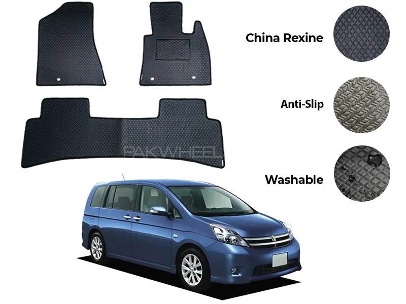 Toyota ISIS China Rexine Floor Mat 3PCS - Model 2004-2018 Image-1