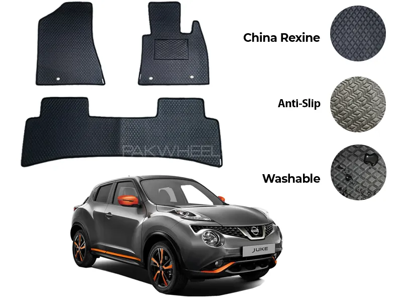 Nissan Juke China Rexine Floor Mat 3PCS - Model 2010-2025 Image-1