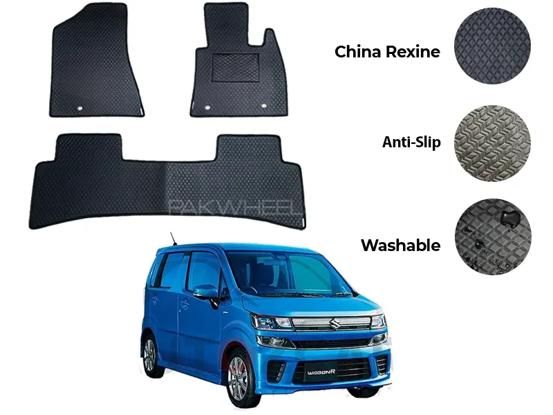 Suzuki Wagon R Japanese China Rexine Floor Mat 5PCS - Model 2018-2025 Image-1