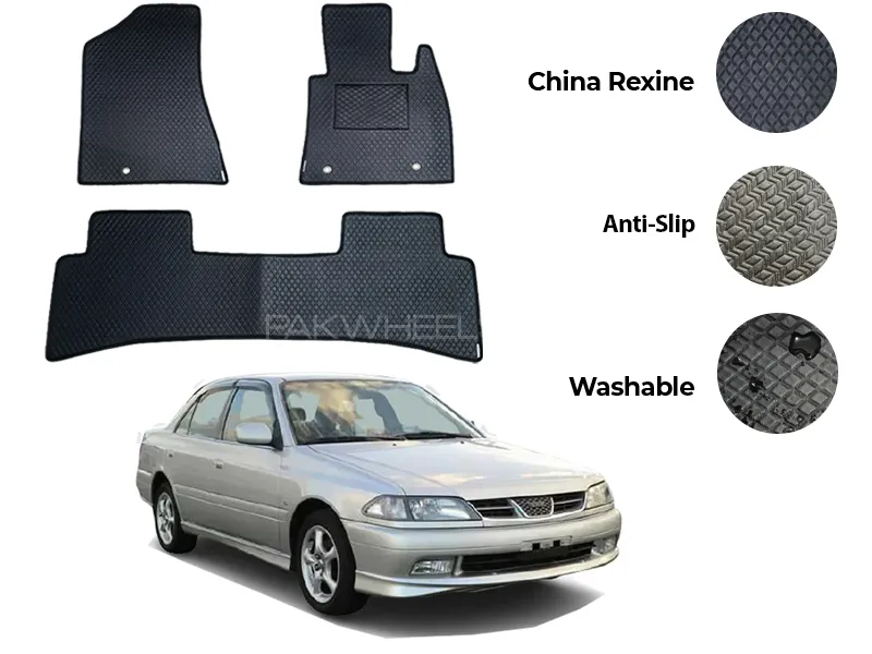 Toyota Corona China Rexine Floor Mat 3PCS - Model 1998-2001 Image-1