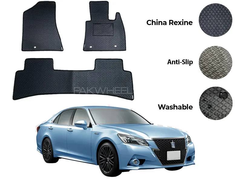 Toyota Crown Royal Saloon China Rexine Floor Mat 3PCS - Model 2024-2025 Image-1