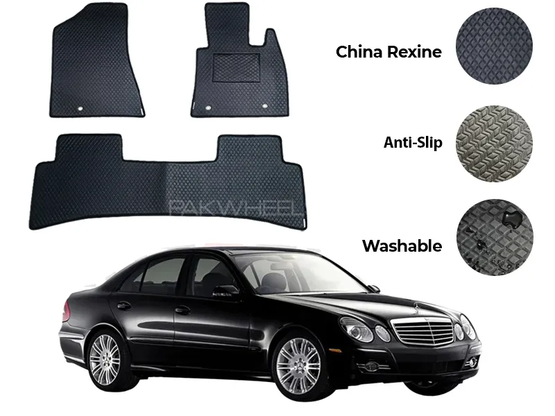 Mercedes E200 China Rexine Floor Mat 5PCS - Model 2002-2009 Image-1