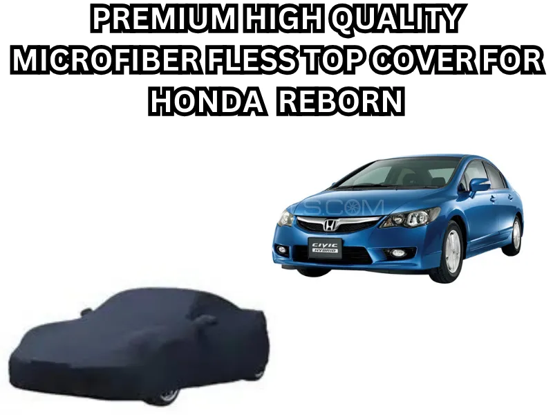 Premium High-Quality Microfiber Fleece Top Cover for Honda Civic Reborn (2006–2012) – Black Image-1