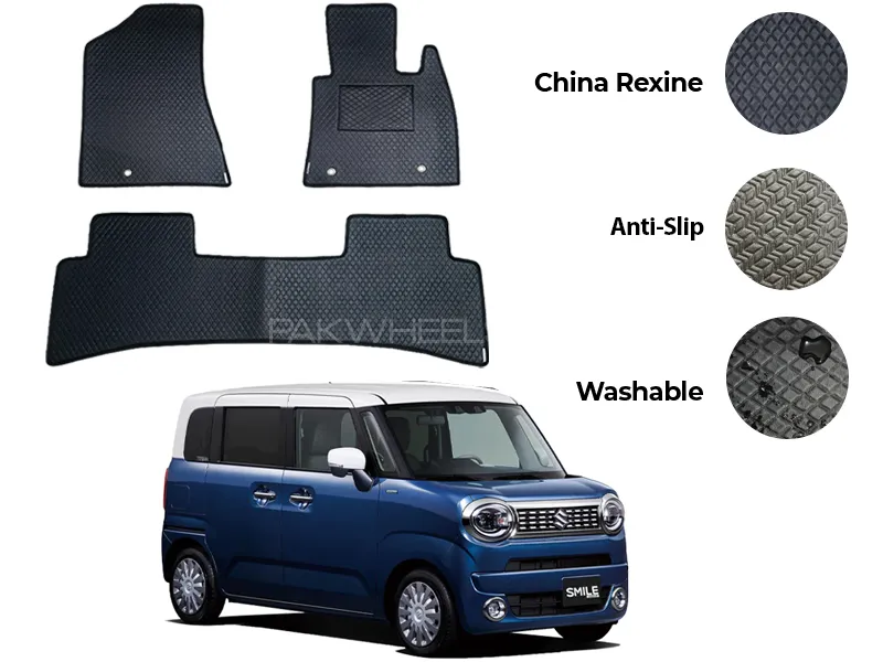 Suzuki Wagon R SMILE China Rexine Floor Mat 2PCS - Model 2021-2025 Image-1