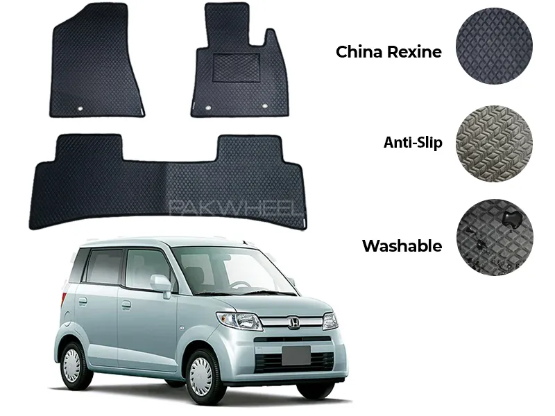 Honda Zest China Rexine Floor Mat 3PCS - Model 2006-2012 Image-1