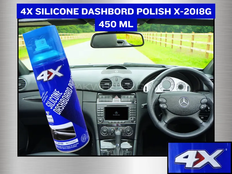4X Car Silicone Wax Spray Leather Dashboard Polish Image-1
