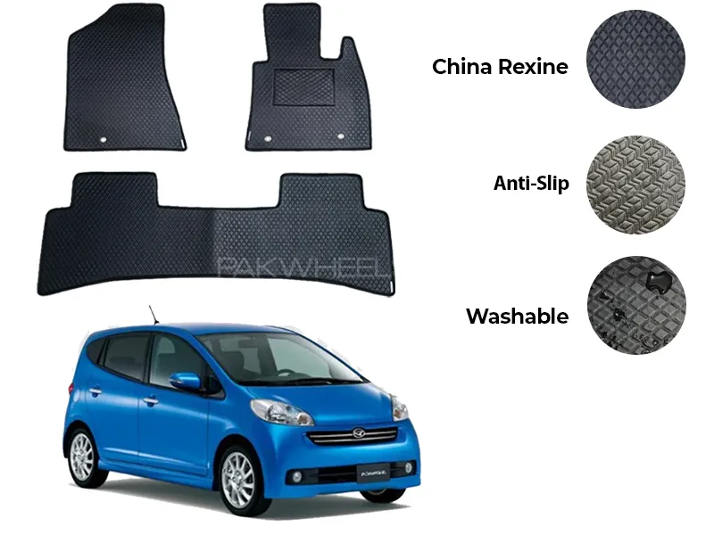 Daihatsu Sonica China Rexine Floor Mat 3PCS - Model 2006-2009 Image-1