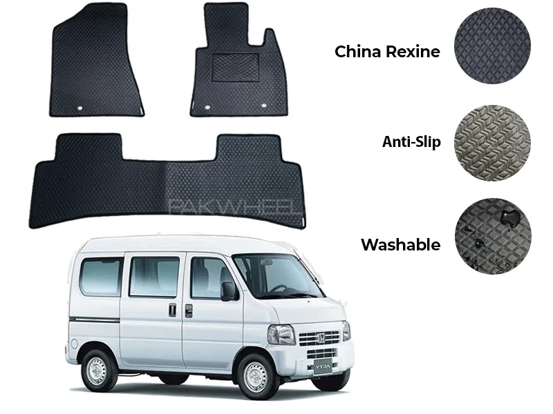 Honda Acty China Rexine Floor Mat 3PCS - Model 1999-2009 Image-1