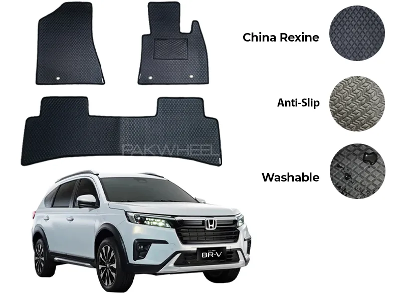 Honda BR-V China Rexine Floor Mat 4PCS - Model 2020-2025 Image-1