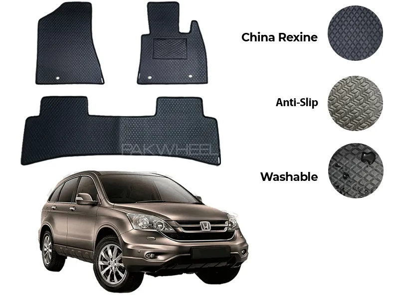 Honda CR-V China Rexine Floor Mat 3PCS - Model 2002-2006 Image-1