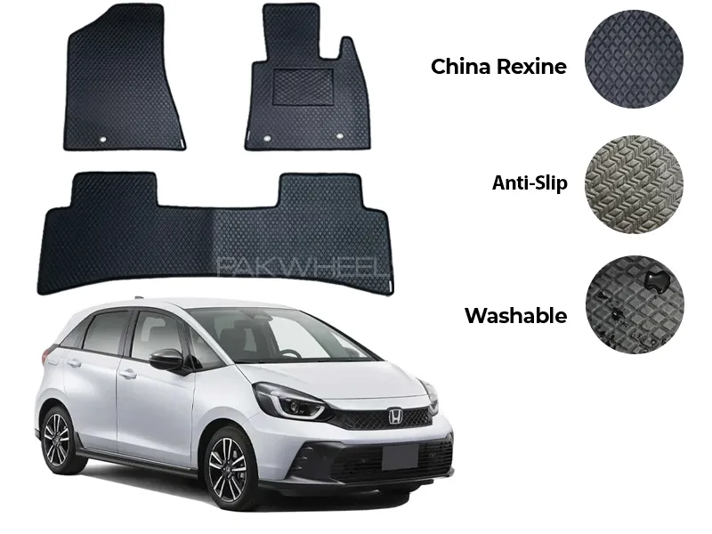 Honda Fit China Rexine Floor Mat 3PCS - Model 2021-2025 Image-1