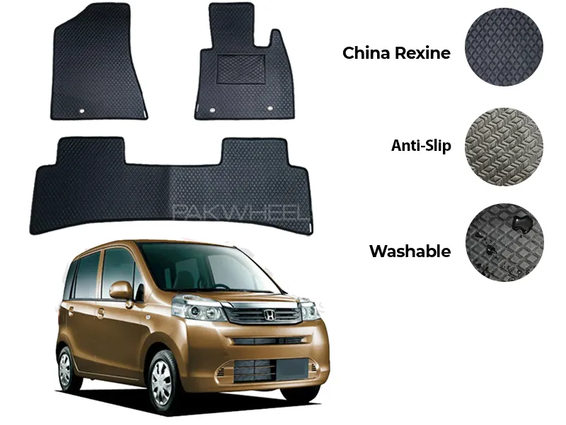Honda Life China Rexine Floor Mat 3PCS - Model 2008-2014 Image-1