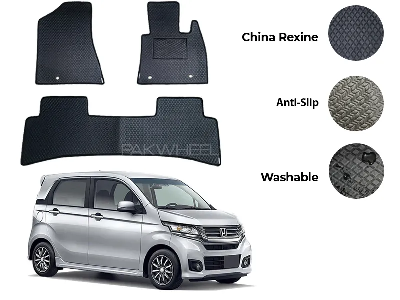 Honda N Wgn China Rexine Floor Mat 3PCS - Model 2013-2019 Image-1