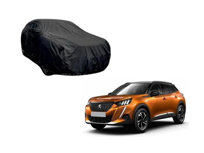Peugeot 2008 Black Coat Parachute Top Cover Image-1