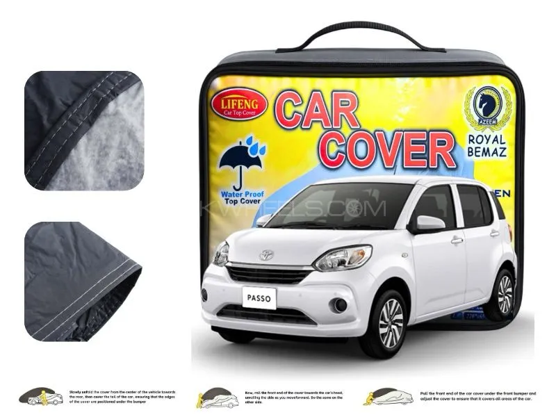 Toyota Passo 2016-2025 Double Coated PVC With Cotton Car Cover Image-1