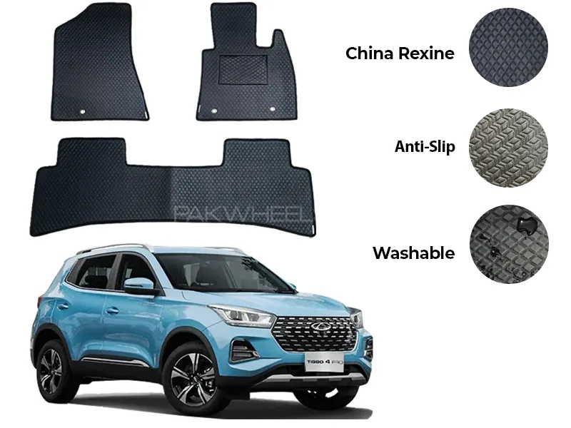 Chery Tiggo 4 Pro China Rexine Floor Mat 3PCS - Model 2022-2025 Image-1