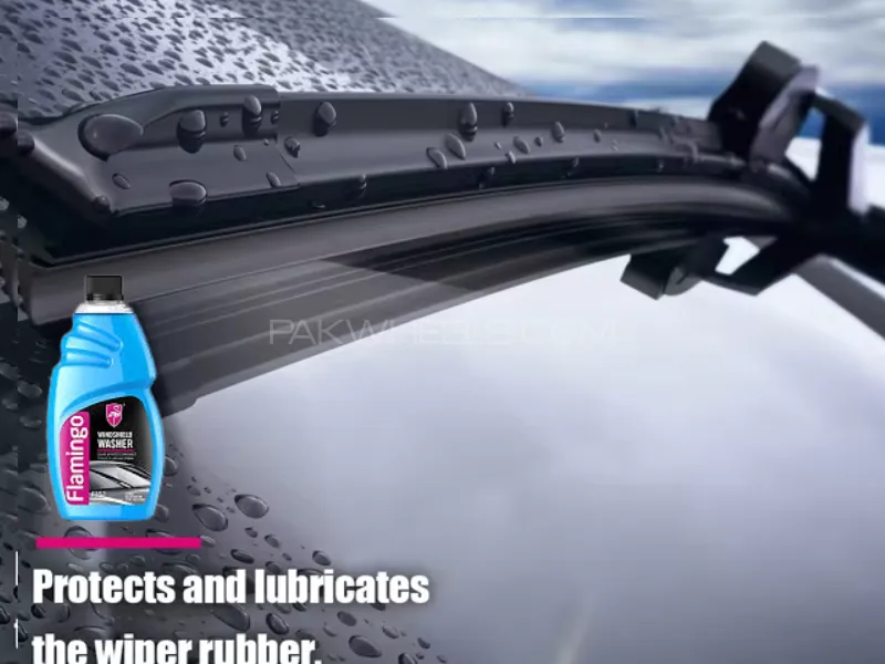 Flamingo Car Windshield Washer-500ML | 500ML Windshield Washer | Car, Kitchen, Room Window Washer Fl Image-1