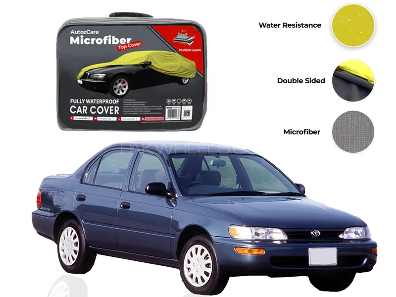 Toyota Corolla Microfiber Car Top Cover - Model 1987-1994 Image-1