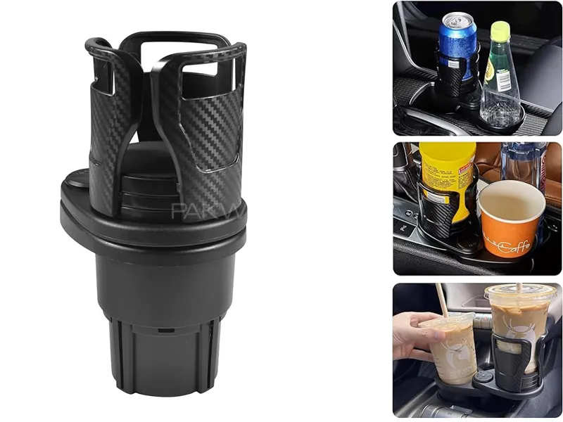 Car Bottle Holder Adjustable Dual Cup Mount Stand Cup Holder Image-1