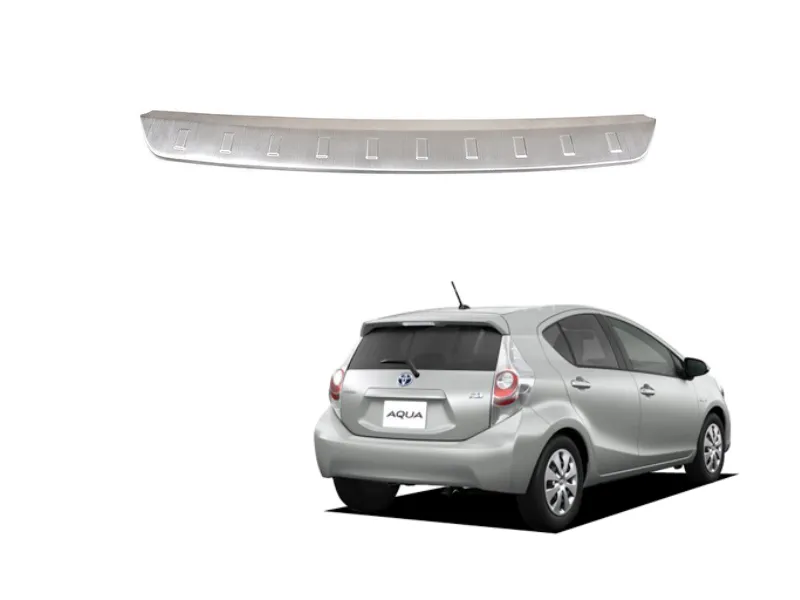 Toyota Aqua Rear Bumper Protector Chrome Image-1
