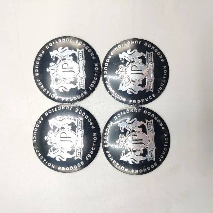 Universal 6.5mm Metal patri Wheel Logo in Premium Quality 4 Pcs Set Image-1