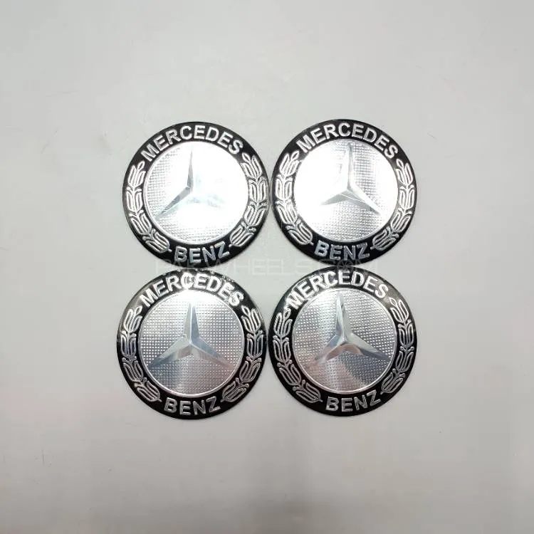 Universal 7.0mm Metal patri Wheel Logo in Premium Quality 4 Pcs Set Image-1