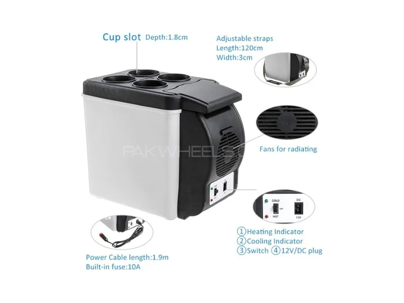 Zingfix 6L Portable Car Mini Fridge – Hot & Cold Storage Box | 12V Dual Mode Travel Refrigerator Zingfix 6L Portable Car Mini Fridge – Hot & Cold Storage Box | 12V Dual Mode Travel Refrigerator Image-2