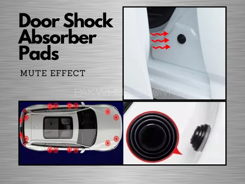 10 Pcs Door Shock Absorber Pads Buffer Bumper Pads Shock Absorption Sound Insulation Rubber Suzuki Image-1