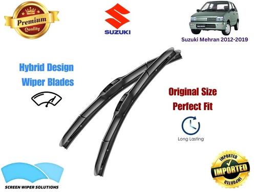 Suzuki Mehran 2012-2019 Aero Design Soft Wiper Blade set - Premium Quality Suzuki Mehran 2012-2019 Aero Design Soft Wiper Blade set - Premium Quality