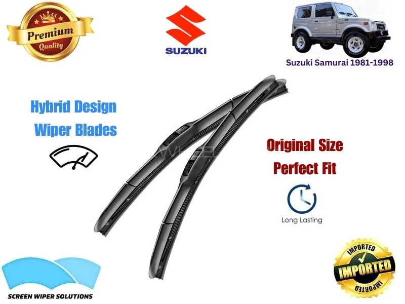 Suzuki Samurai 1981-1998 Aero Design Soft Wiper Blade set - Premium Quality Image-1
