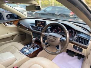 Audi A7 Sportback 50 Quattro
Executive Edition 
Manufacturing: 2014 
Model year: 2015 on all papers
Mileage: 35,900 km
Reg: Karachi 

*Sunroof 
*Power Spoiler
*Bose Sound System 
*Leather Electric Seats
*Memory Seats
*Power Boot
*Matrix LED Lights

Calling and Visiting Hours

Monday to Saturday

11:00 AM to 7:00 PM