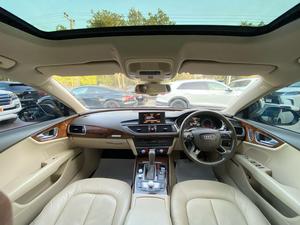 Audi A7 Sportback 50 Quattro
Executive Edition 
Manufacturing: 2014 
Model year: 2015 on all papers
Mileage: 35,900 km
Reg: Karachi 

*Sunroof 
*Power Spoiler
*Bose Sound System 
*Leather Electric Seats
*Memory Seats
*Power Boot
*Matrix LED Lights

Calling and Visiting Hours

Monday to Saturday

11:00 AM to 7:00 PM