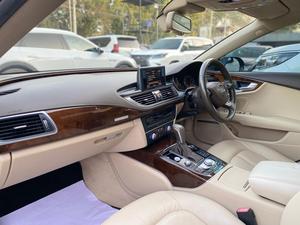 Audi A7 Sportback 50 Quattro
Executive Edition 
Manufacturing: 2014 
Model year: 2015 on all papers
Mileage: 35,900 km
Reg: Karachi 

*Sunroof 
*Power Spoiler
*Bose Sound System 
*Leather Electric Seats
*Memory Seats
*Power Boot
*Matrix LED Lights

Calling and Visiting Hours

Monday to Saturday

11:00 AM to 7:00 PM