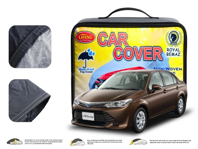 Toyota Axio Double Coat PVC With Cotton Car Cover Image-1