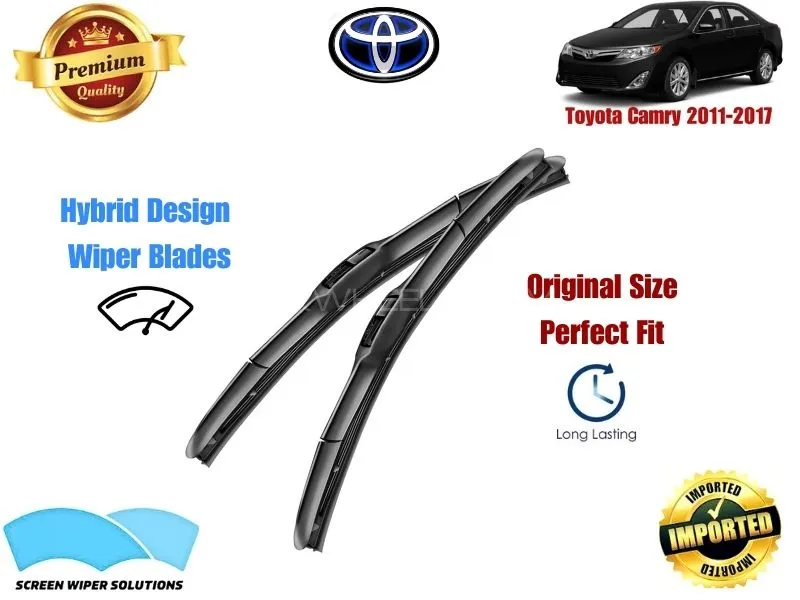 Toyota Camry 2011-2017 Aero Design Soft Wiper Blade set - Premium Quality Image-1