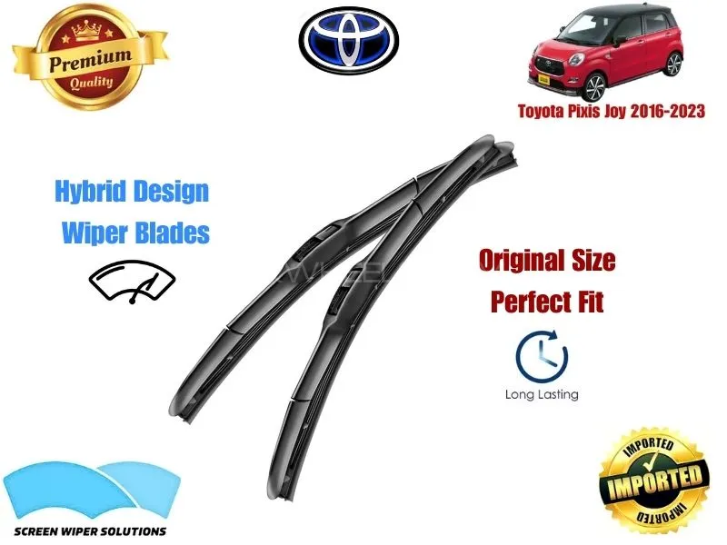 Toyota Pixis Joy 2016-2023 Aero Design Soft Wiper Blade set - Premium Quality Image-1