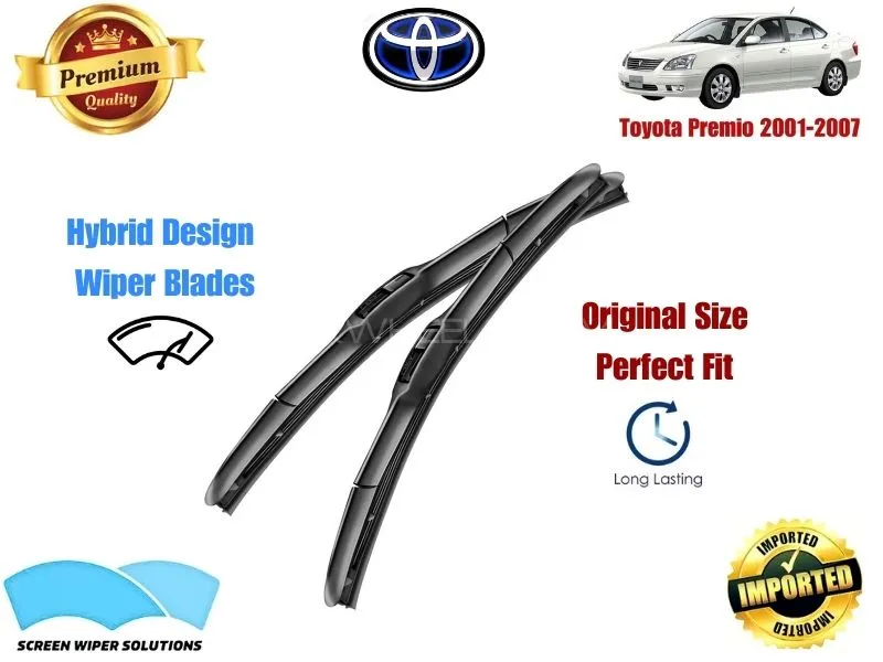 Toyota Premio 2001-2007 Aero Design Soft Wiper Blade set - Premium Quality Image-1
