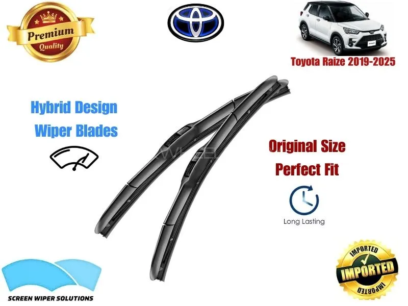 Toyota Raize 2019-2025 Aero Design Soft Wiper Blade set - Premium Quality Image-1