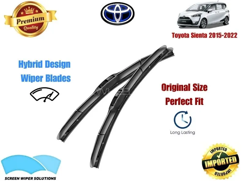 Toyota Sienta 2015-2022 Aero Design Soft Wiper Blade set - Premium Quality Image-1