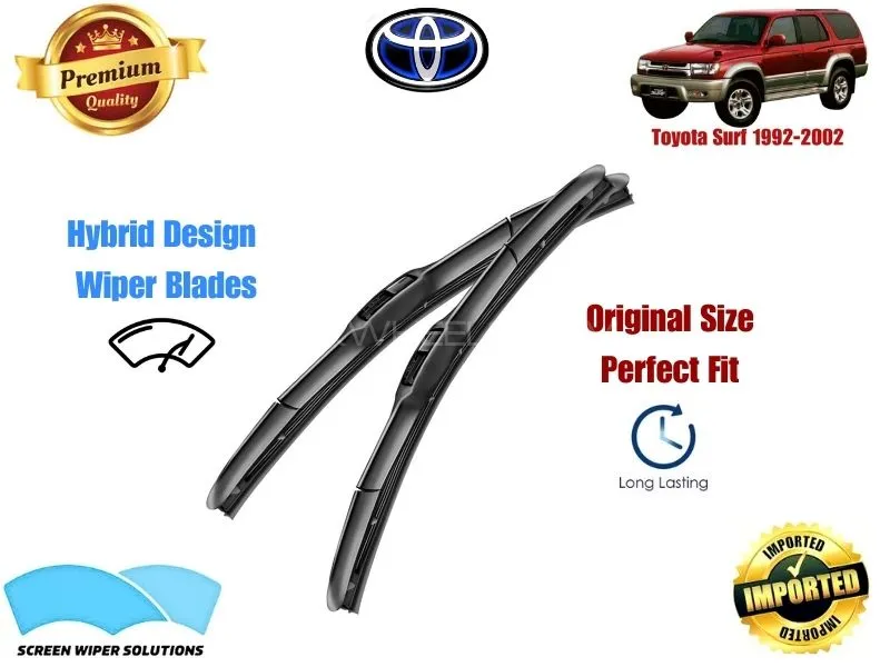 Toyota Surf 1995-2002 Aero Design Soft Wiper Blade set - Premium Quality Image-1