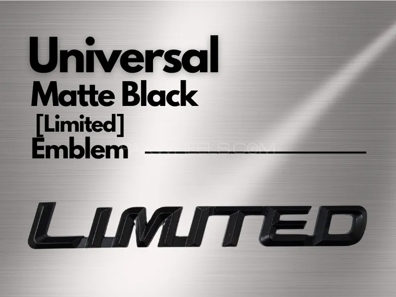 3D Matte Black Metal LIMITED Logo Image-1