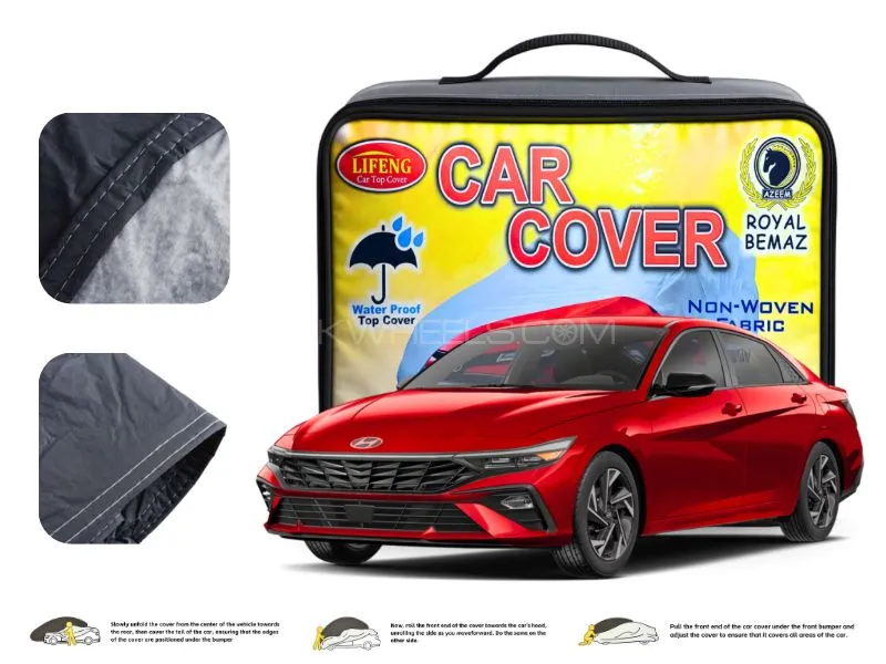 Hyundai Elantra 2025 Double Coated PVC With Cotton Car Cover Image-1